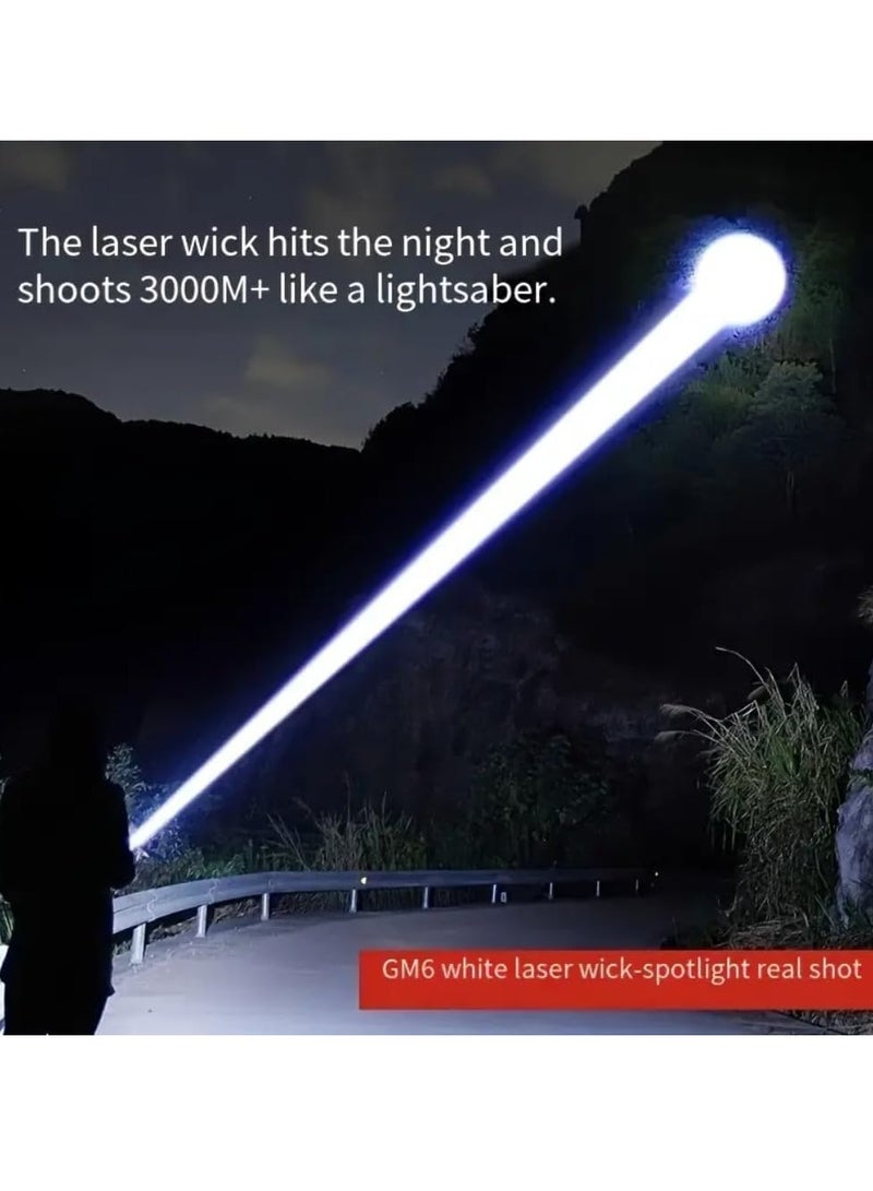 عربست Zoomable LED Flashlight 1 Pieces, High Lumens Rechargeable Tactical Flashlights, High Powered Super Bright Flashlight, 3 Modes Waterproof Handheld Flash Lights for Outdoor Home Camping Hiking  - Image 2
