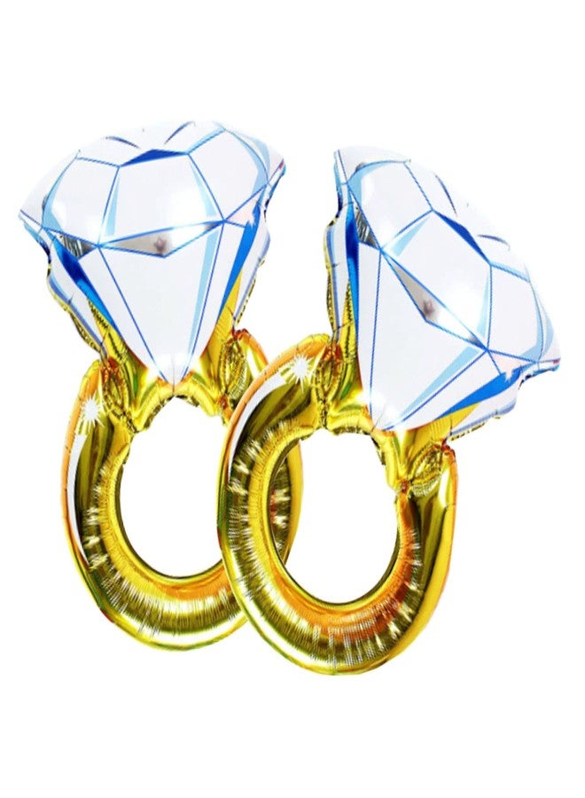 LMGERBUD 2Pcs Engagement Mylar Balloons,Marriage Engagement,Wedding Bridal Shower Party Supplies. - Image 1