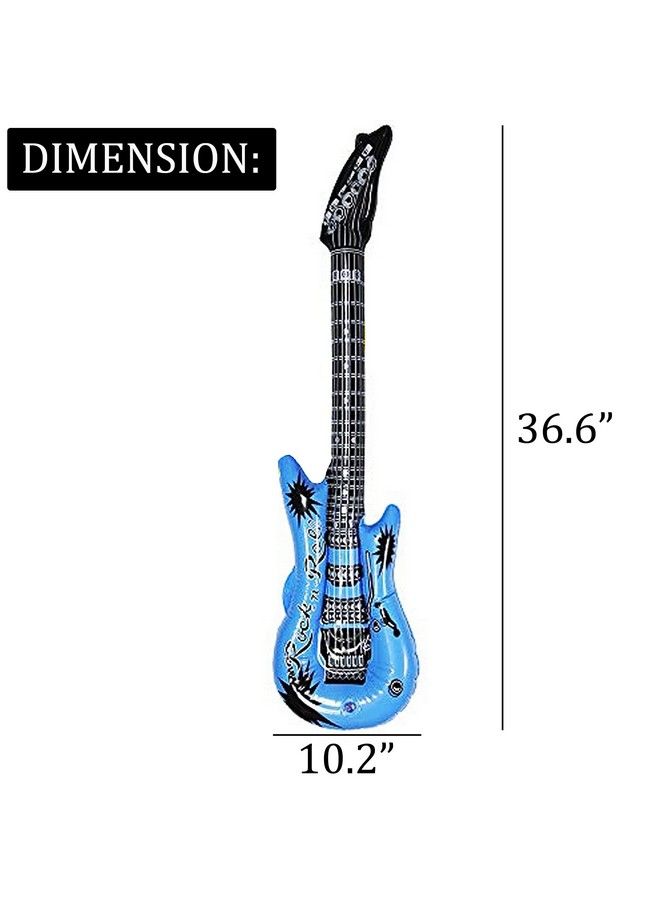 Dr.DuDu جيتار قابل للنفخ مقاوم للماء بألوان متنوعة لتزيين الحفلات (6 عبوات) - Image 3