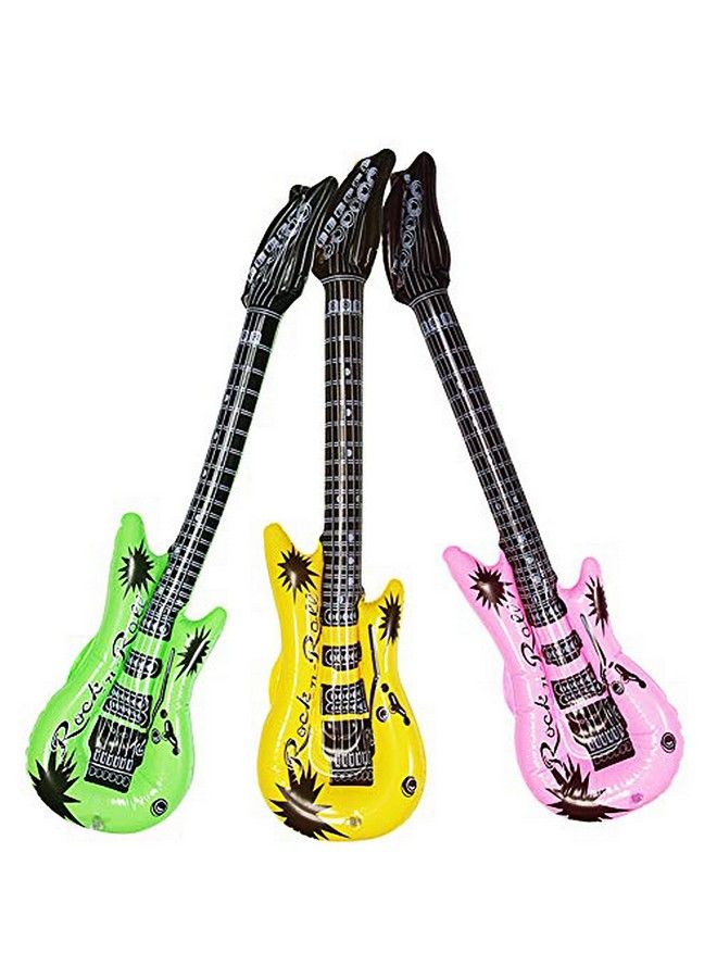 Dr.DuDu جيتار قابل للنفخ مقاوم للماء بألوان متنوعة لتزيين الحفلات (6 عبوات) - Image 5