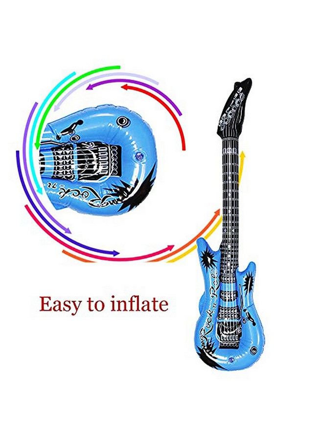 Dr.DuDu جيتار قابل للنفخ مقاوم للماء بألوان متنوعة لتزيين الحفلات (6 عبوات) - Image 4