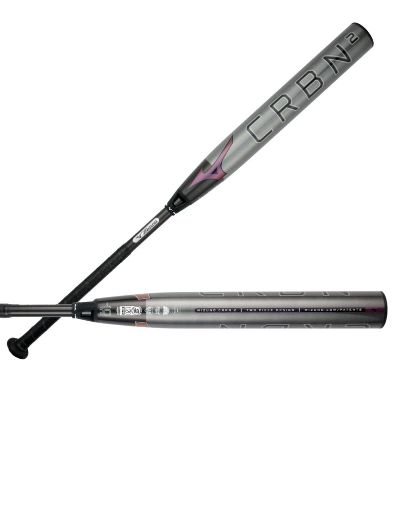 Mizuno CRBN2 Fastpitch Softball Bat 10 Womens Composite Fast Pitch BAT CharcoalBlack 33 INCHES 3300 - Image 2