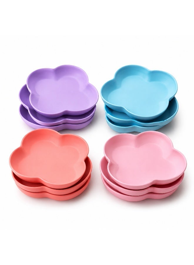 favilla Multi-purpose plastic serving dish with a 4-petal rose design – 12 pieces – 20x20x2 cm – Code 625 - Image 4