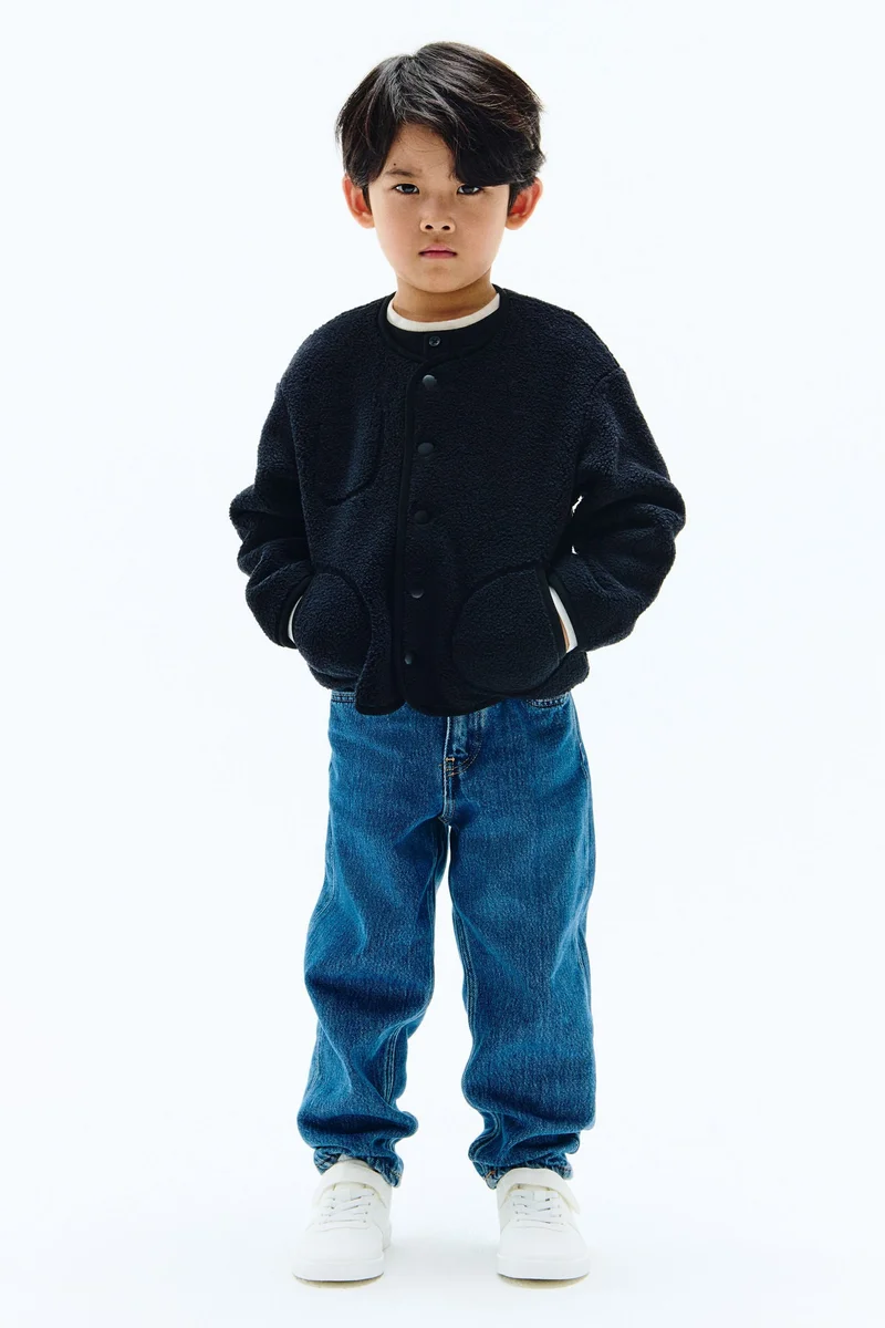 اتش اند ام جاكيت من نسيج تيدي