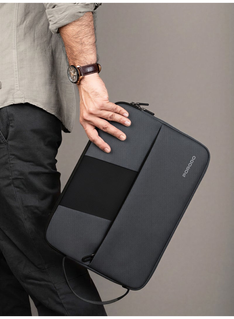 porodo 16-inch Laptop Sleeve with Fillet Anti-Drop, Grab Handle, Scratch Resistant, for 16-inch MacBook Pro M4/M3/M2/M1 Pro/Max A3403 A3186 A2991 A2780 A2485 A2141 15-15.6 inch Notebook Computer - Image 2
