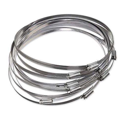 eclipse ECLIPSE Eclipse Professional Tools ECW1-14 W1 Bag of 10 290-330mm (11 ?" - 13") Mild Steel Worm Gear Hose Clamps  - Image 2