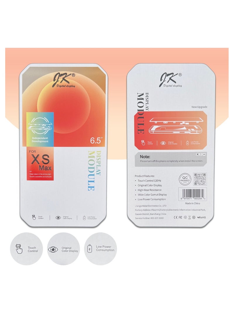 JK iPhone Xs Max LCD Replacement Screens iPhone XS Max JK Incell LCD / Display / Screen + Touch Black - Image 2