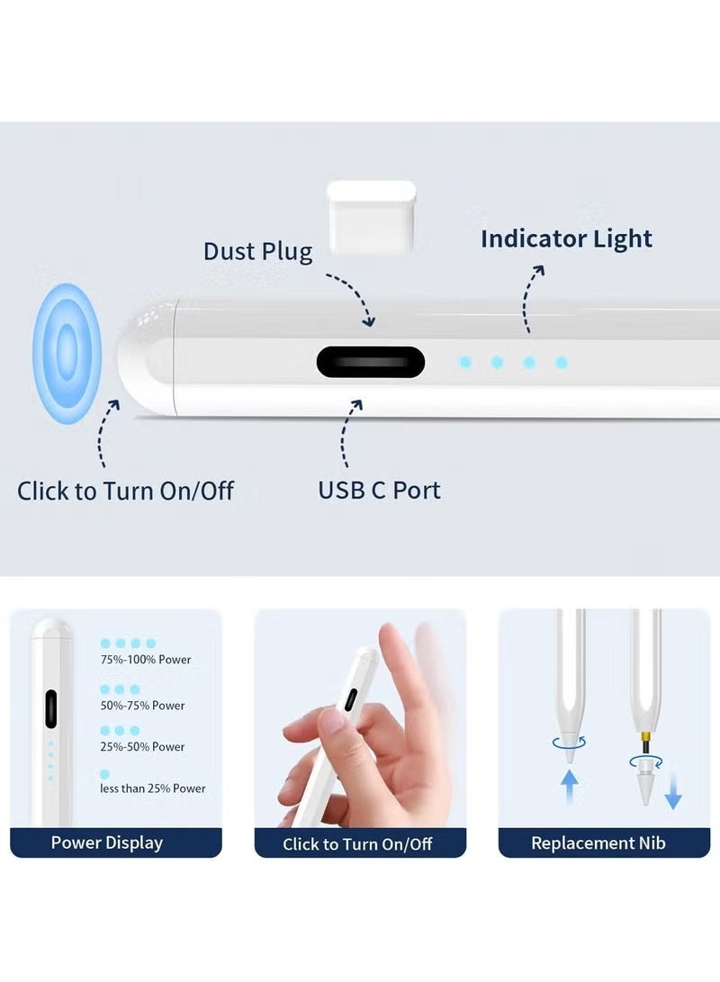 Arabest Active Stylus Pen for Huawei MatePad & Honor Pad Series, Magnetic Tablet Pen, School Supplies (NOT for iPad/iPhone) - Image 2