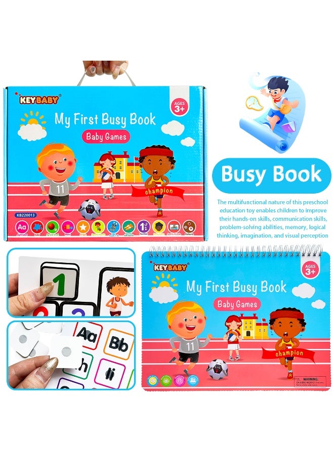 Montessori Interactive Silent Book, Reusable Educational Learning Sticker Book, Silent Book - Preschool Activity Book - Sensory Toy - Kindergarten Educational Toy Gift Set  Ideal for improving children's motor skills and cognitive abilities, keeping them busy, and enhancing parent-child interaction. Perfect as a birthday, back-to-school gift, or Halloween or Thanksgiving gift. - Image 3