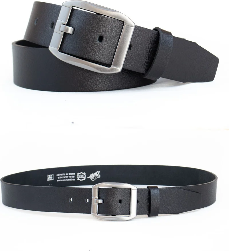 Gayış Gaış Special Boxed| Premium 100% Leather | Men's Denim-Fabric Trouser Belt | Soft Italian Leather Belt