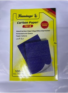 FLAMINGO A4 Size Carbon Paper 100 Sheet Royal Blue  - Image 2