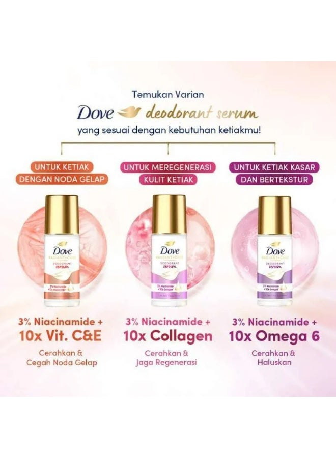 Dove Deodorant Serum Roll On Radiant + Care 45 ML Set 3 Pcs - Image 1