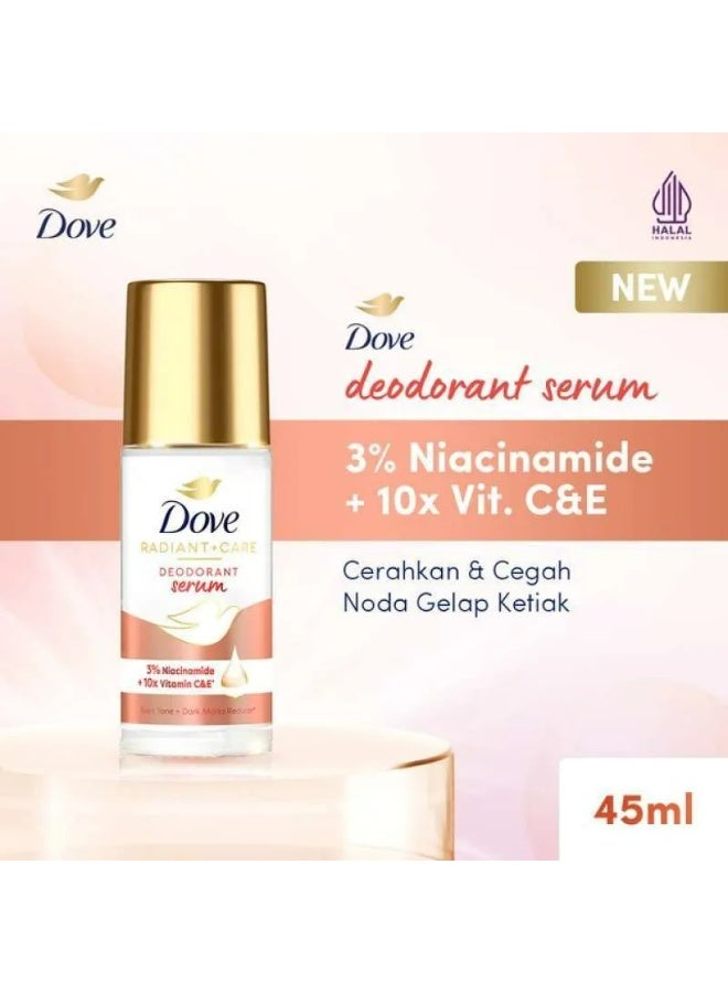 Dove Deodorant Serum Roll On Radiant + Care 45 ML Set 3 Pcs - Image 2