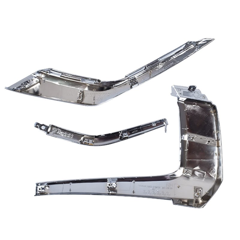 Generic TJHSM 3-Pack Front Bumper Chrome Trim Molding Strips RH Right Side Replacement for Mitsubishi Outlander 2016-2019  - Image 1