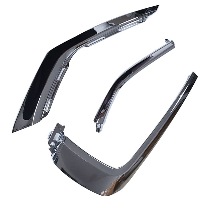 Generic TJHSM 3-Pack Front Bumper Chrome Trim Molding Strips RH Right Side Replacement for Mitsubishi Outlander 2016-2019  - Image 2