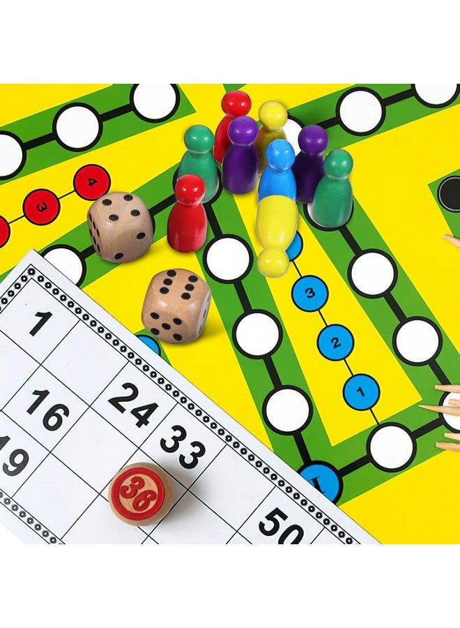 STOBOK 50 Pcs Multicolor Wooden Pawns Board Game Pieces With 2 Dice - Tabletop Markers Chess Pieces for Board Games - Image 4