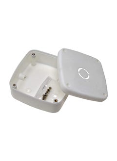 SR VISION SR VISION 4 x 4 Inches Waterproof PVC Square Junction Box with 4 Nos for Outdoor and Indoor CCTV Cameras White Pack of 1  - Image 2