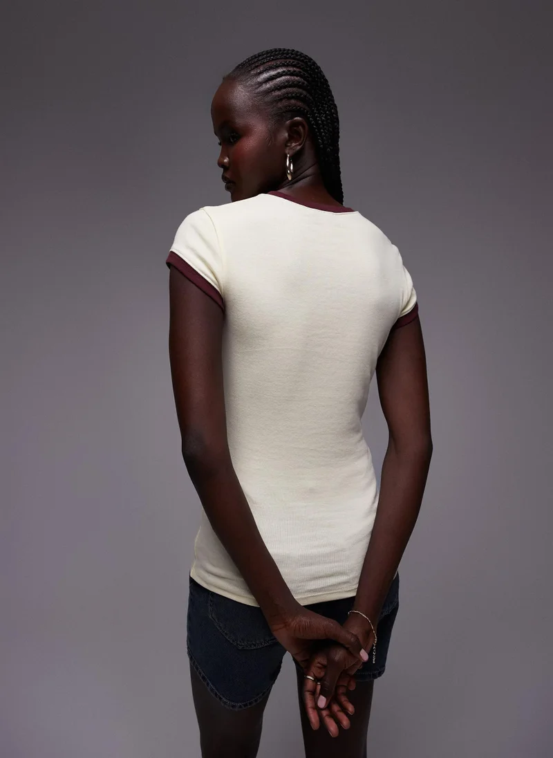 TOPSHOP Crew Neck T-Shirt