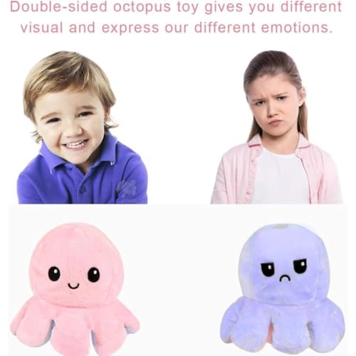 Storio Birthday Party Return Pack of 6 Reversible Octopus Plush Toys | Kanjak Gift for Girls Pack of 6 | Kanya Pujan Gifts Set of 6 | Navratri Gifts for Kanya Toy Set - Image 2