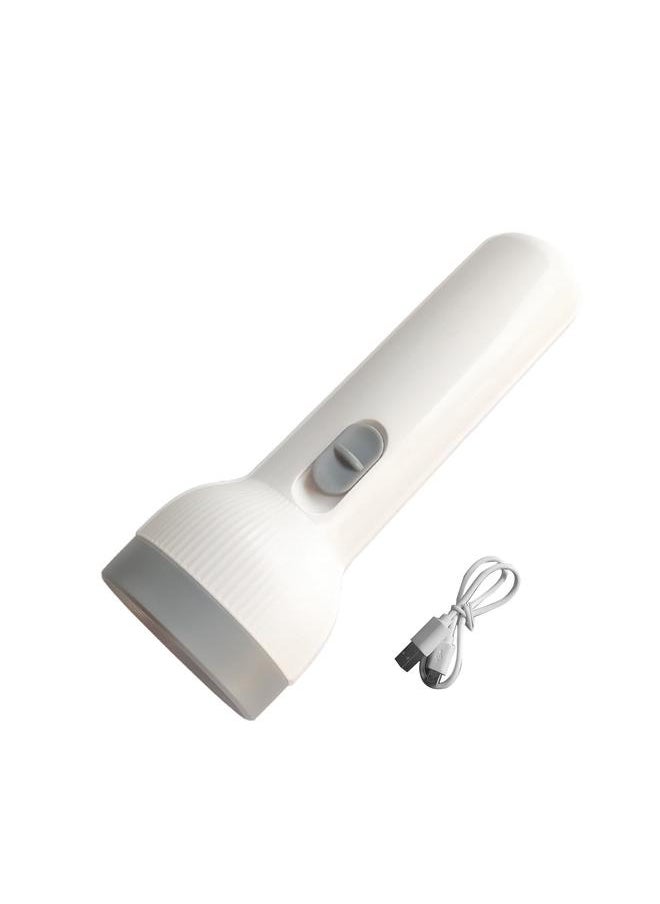 Thoraya Small Flashlight for Kids Adults ABS Rechargeable Portable Compact Handheld Torch for Outdoor Emergency Night Fishing  - Image 1