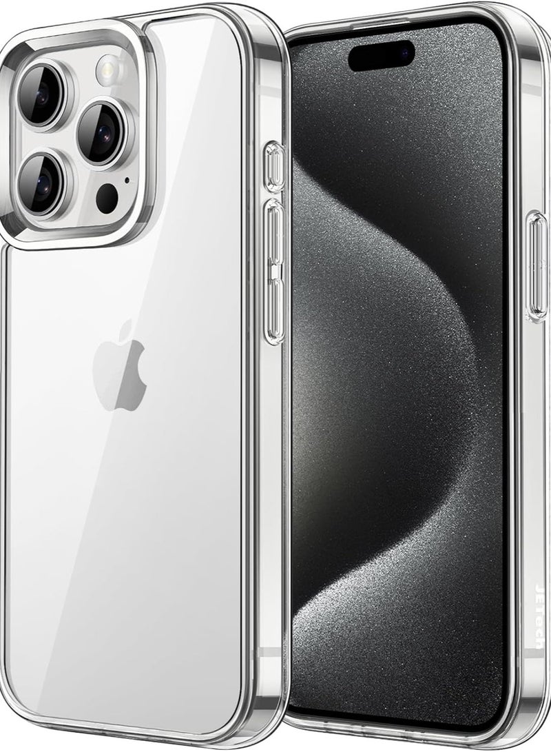 Anti-shock and anti-yellowing case - transparent scratch back for iPhone 15 Pro Max 6.7 inch not 6.1 from GE Tech Thermopolycarbonate - Image 1