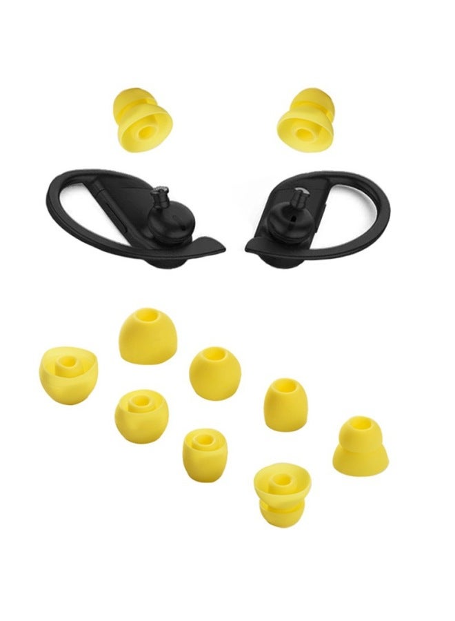 For Beats Powerbeats Pro Magic Sound Earplug Cap Bluetooth In-Ear Headphones Silicone Earmuffs In Stock-Color:Yellow-Model:beats Powerbeats Pro - Image 1