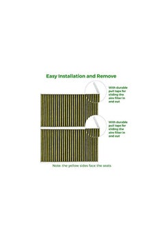 Generic Air Filter for Tesla Model 3 Filter Accessories, Replacement Cabin Air Filter for Model 3/Y 2017-2023, with Activated Carbon Replacement Cabin Air Intake Filter (2 Pcs)  - Image 2