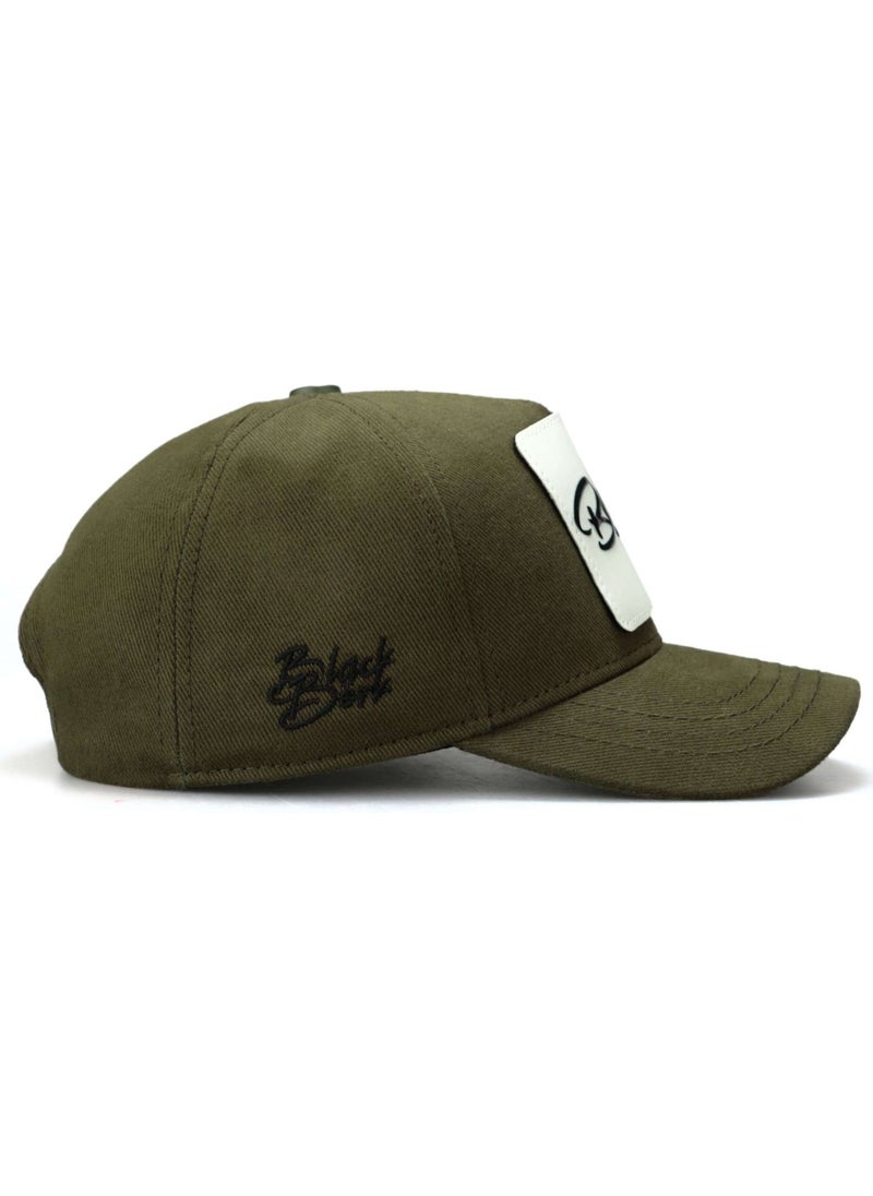 Black Börk BlackBörk V1 Baseball Kids Kartal - Unisex Khaki Kids Hat (Cap) with 6 Code Logo  - Image 2