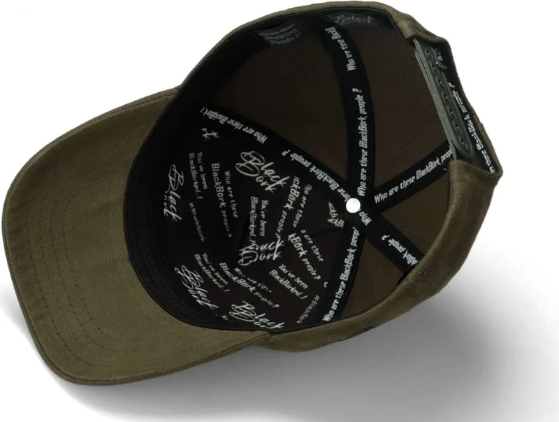 بلاك بورك BlackBörk V1 Baseball Kids Kartal - Unisex Khaki Kids Hat (Cap) with 6 Code Logo