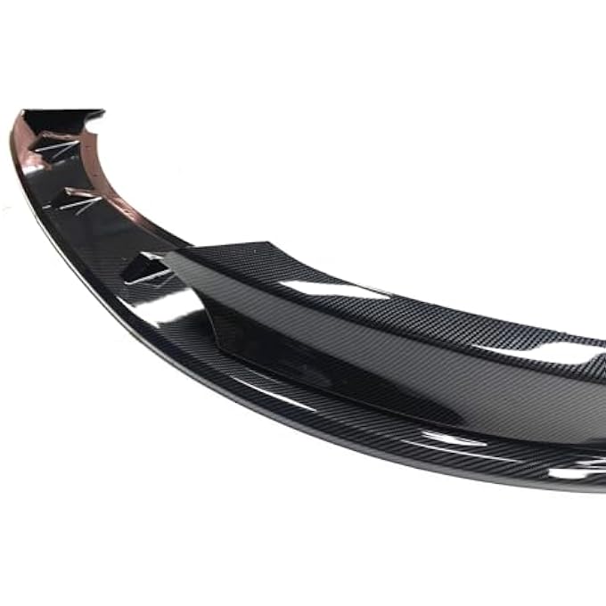demulax for, 1 Series E82 E88 M Sport 2007-2013 Front Bumper Spoiler Lip Carbon Fiber Look/Gloss Black Air Vent Side Splitter Cover Front Bumper Vent Cover(Carbon Fiber Look) - Image 3