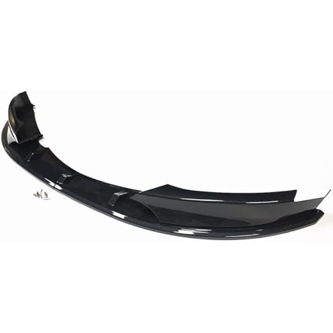demulax for, 1 Series E82 E88 M Sport 2007-2013 Front Bumper Spoiler Lip Carbon Fiber Look/Gloss Black Air Vent Side Splitter Cover Front Bumper Vent Cover(Carbon Fiber Look) - Image 5