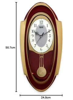 Ajanta Ajanta Plastic Musical And Pendulum Analog Clock Red 1627  - Image 2