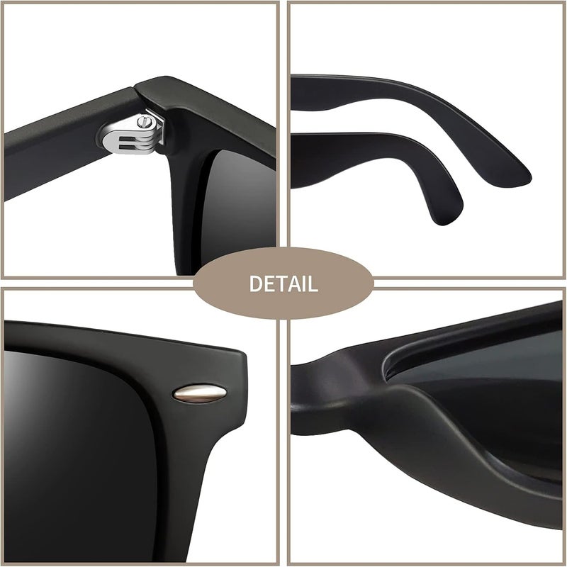 Joopin Square Sunglasses Men Women Polarized UV Protection Classic Trendy Lightweight Designer Sun Glasses for Driving Fishing Hiking Golf - Image 5