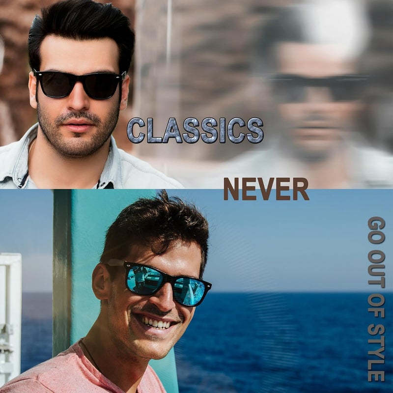 Joopin Square Sunglasses Men Women Polarized UV Protection Classic Trendy Lightweight Designer Sun Glasses for Driving Fishing Hiking Golf - Image 2