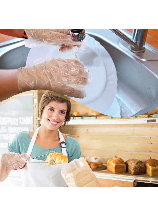 Dingion 4000 Count Disposable Gloves Plastic Clear Gloves Bulk Disposable Food Prep Gloves Safe PE Food Service Gloves Disposable Adult Gloves for Gardening Kitchen Cooking Food Handling, One Size Fits Most - Image 4