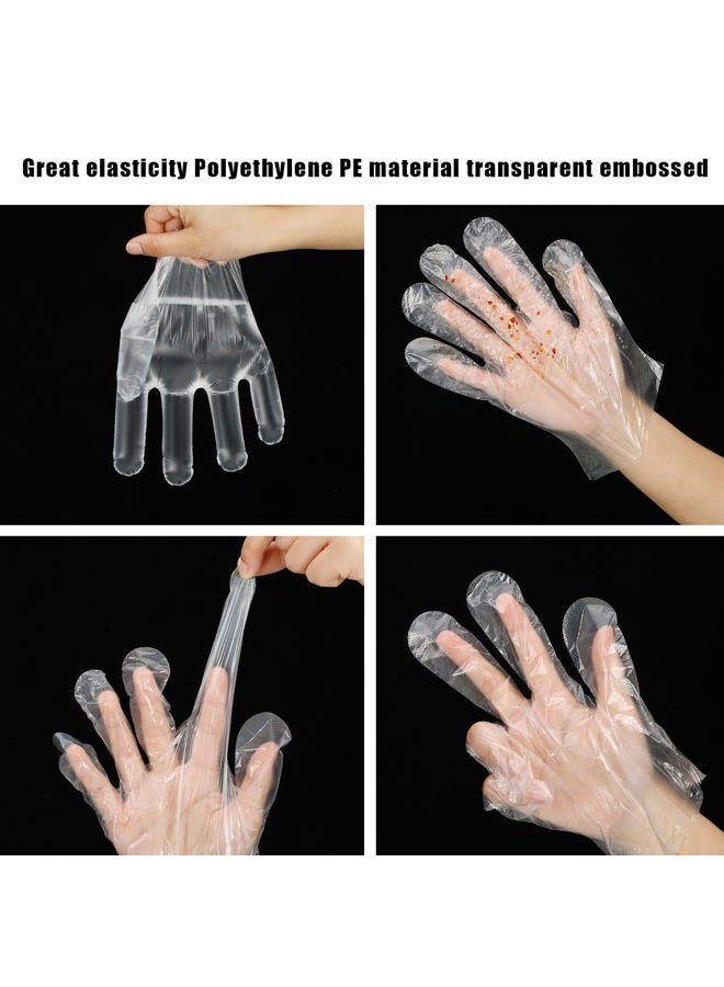 Dingion 4000 Count Disposable Gloves Plastic Clear Gloves Bulk Disposable Food Prep Gloves Safe PE Food Service Gloves Disposable Adult Gloves for Gardening Kitchen Cooking Food Handling, One Size Fits Most - Image 3