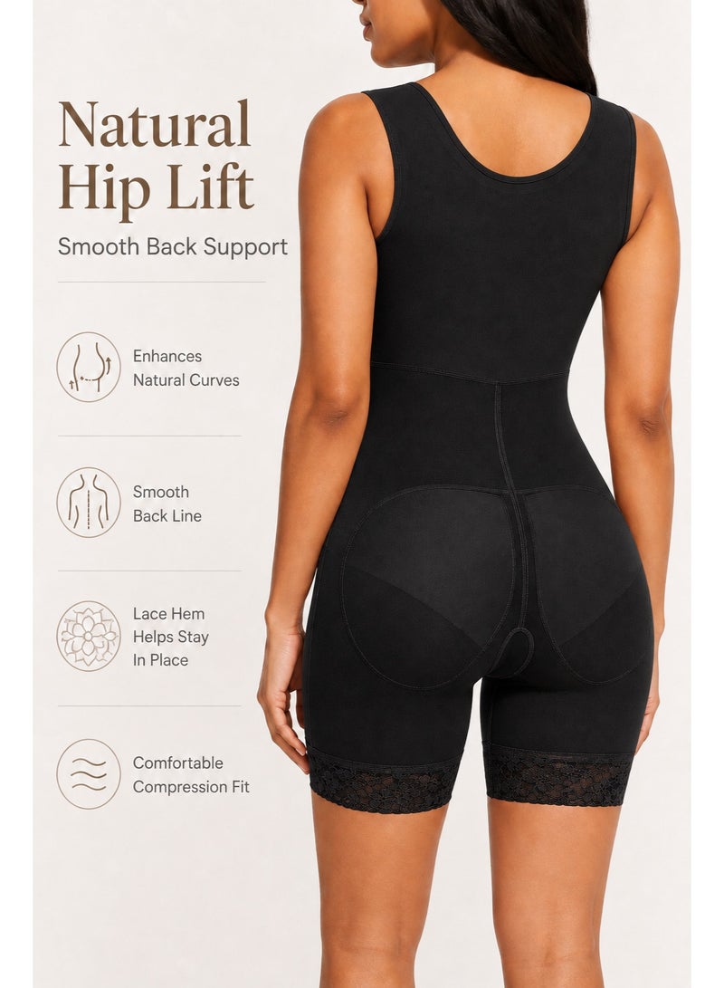 Women Full Body Shapewear Bodysuit – Tummy Control, Butt Lift, Adjustable Hook & Eye, Comfortable Slimming Corset - Image 3
