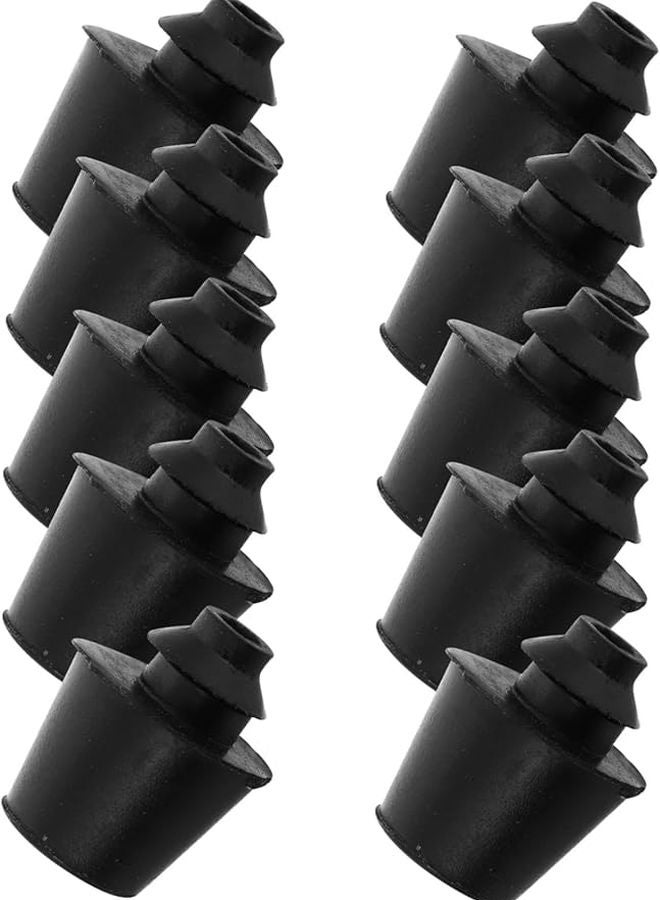 10Pcs Black Rubber Door Stopper Bumper Car Trunk Hood Protector Shock Absorber - Image 1