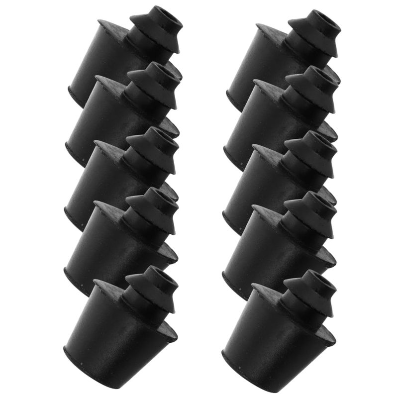 10Pcs Black Rubber Door Stopper Bumper Car Trunk Hood Protector Shock Absorber - Image 2