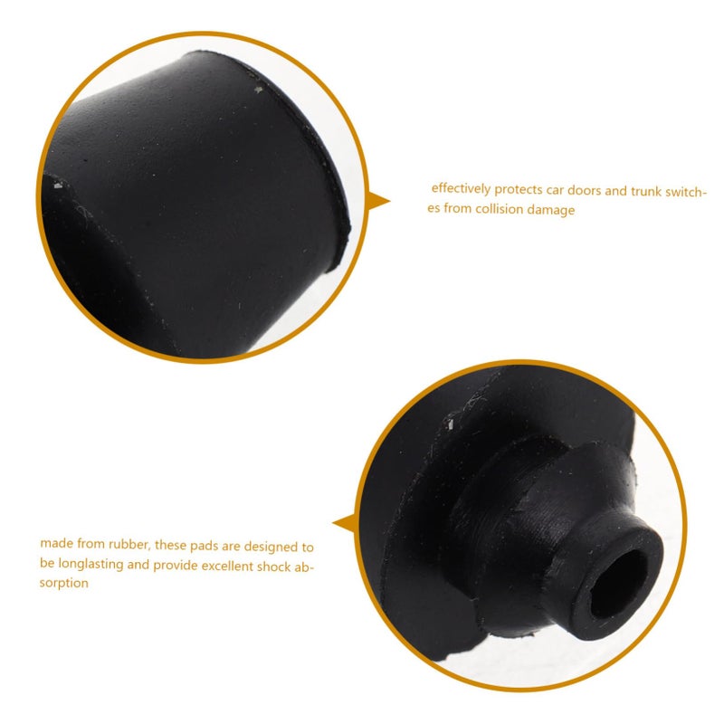 10Pcs Black Rubber Door Stopper Bumper Car Trunk Hood Protector Shock Absorber - Image 4