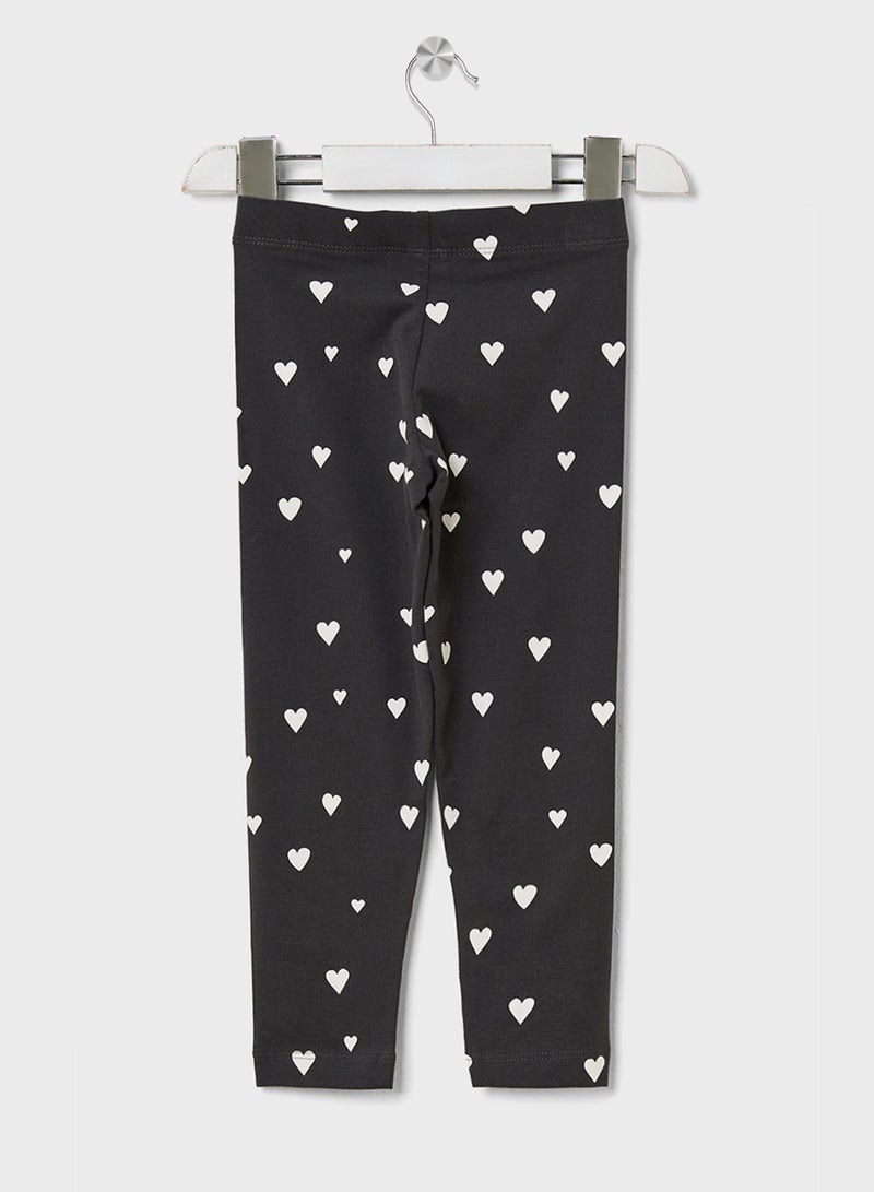 Marks & Spencer Kids Heart Print Leggings - Image 2