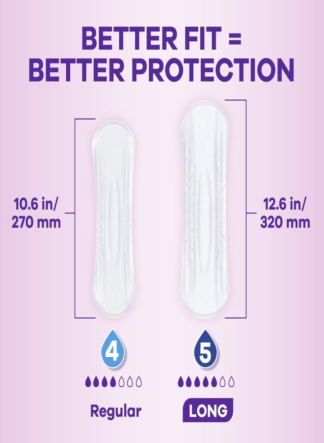 Always Discreet Incontinence Pads for Women with Bladder Leaks, Sensitive Skin Pads Moderate Absorbency, Regular Length, 57 Count - Image 3