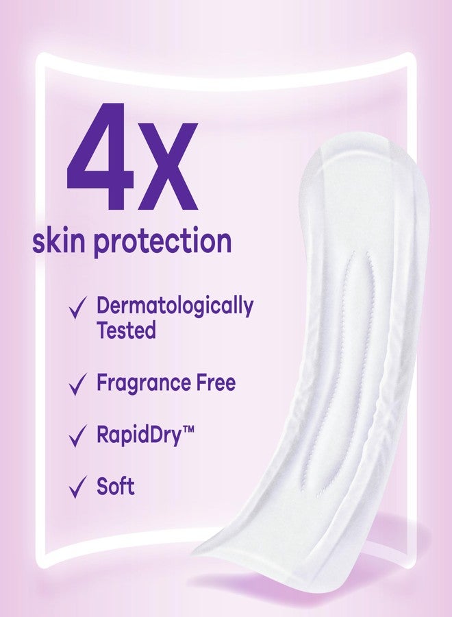 Always Discreet Incontinence Pads for Women with Bladder Leaks, Sensitive Skin Pads Moderate Absorbency, Regular Length, 57 Count - Image 2