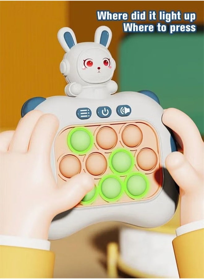 Pop Fidget Games for Kids, Decompression Breakthrough Puzzle Game Machine, Push Bubble Pop Puzzle Game, Quick Push Game Console, Push Button Toy for Kids Girl Boy Birthday Gift With Lanyard