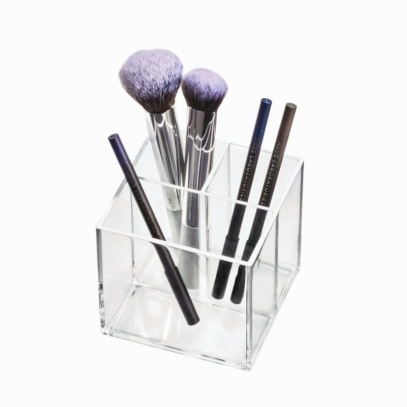 iDesign The Sarah Tanno Collection Cosmetic Organizer Cube 4 x 4 x 425 Clear