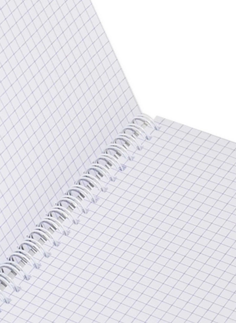 FIS مجموعة FIS من 5 دفاتر ملاحظات حلزونية، A4 5 مم 80 جرام، 74 ورقة - FSNBS90A412 - Image 3