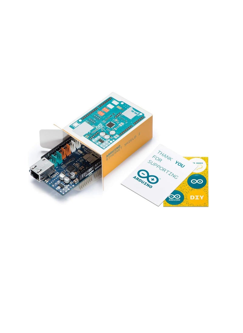 Arduino - Arduino Ethernet Shield 2 A000024, Reliable Network Connectivity for Arduino Boards, Compatible with MEGA and UNO - Image 1