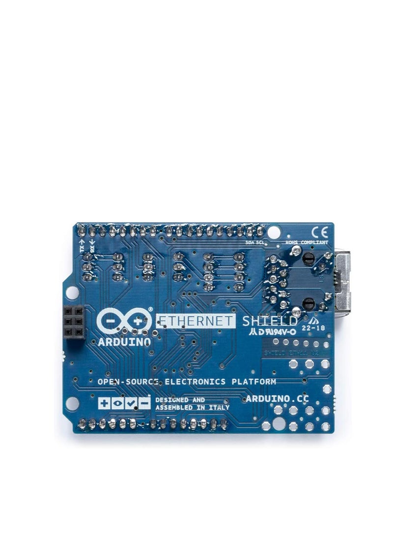 Arduino - Arduino Ethernet Shield 2 A000024, Reliable Network Connectivity for Arduino Boards, Compatible with MEGA and UNO - Image 1