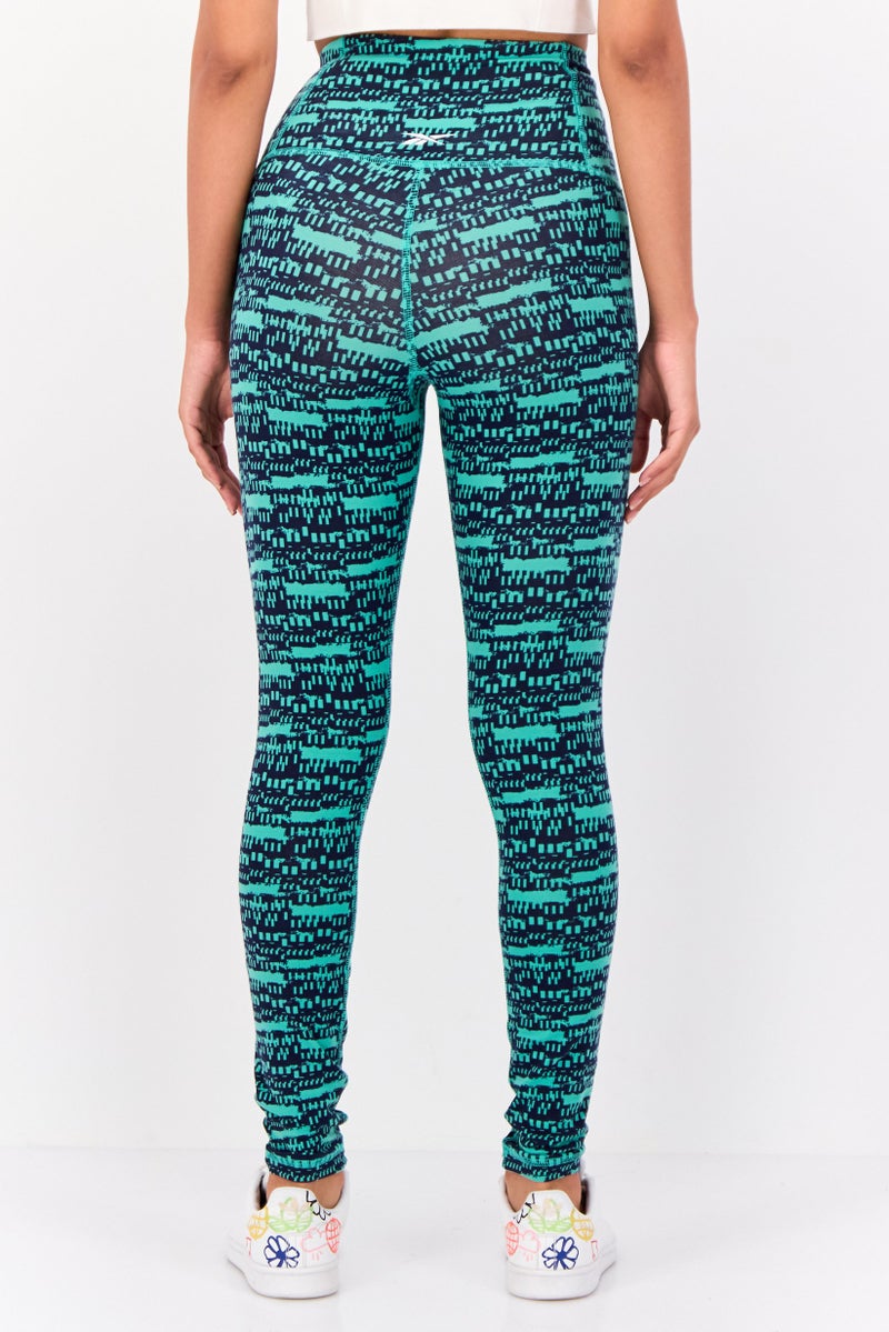 Reebok Women Tight Fit Brand Logo Outdoor Tights, Multicolor - Image 3