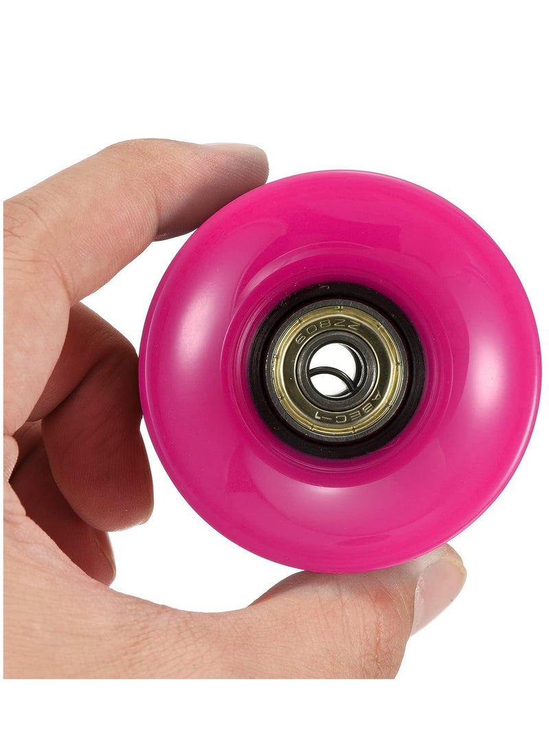 Generic 60x45MM 78A Skateboard Wheels With Bearings 4PCS With T-Tool, Dark Pink  - Image 3